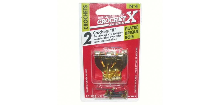 Crochet X N°2 - avec aiguilles - lot de 8