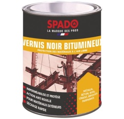 Vernis noir bitumineux noir 1 L
