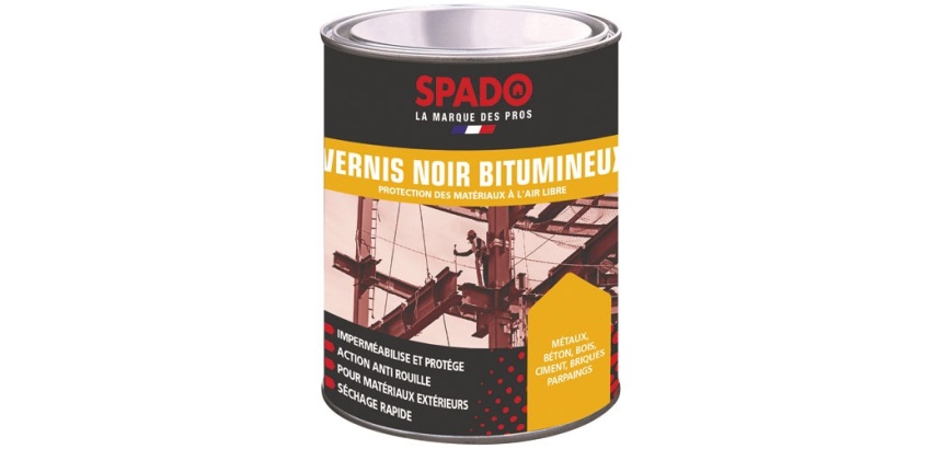 Vernis noir bitumineux noir 1 L