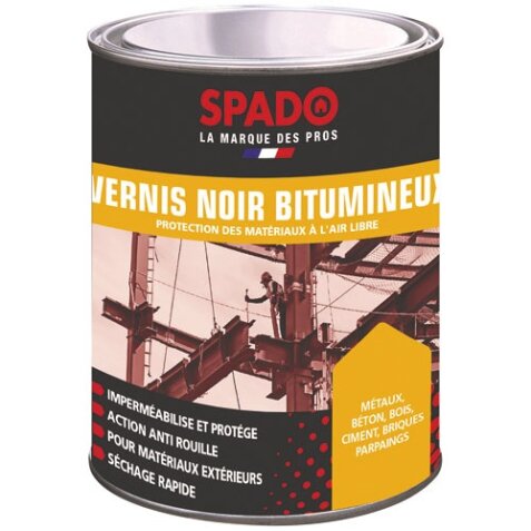 Vernis noir bitumineux - noir - 1 L