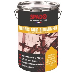 Vernis noir bitumineux noir 4 L