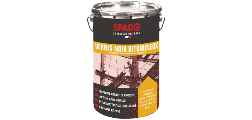 Vernis noir bitumineux noir 4 L