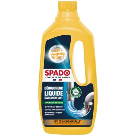 Déboucheur liquide spécial Écoulement lent Spado - Bidon de 1 L