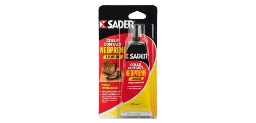Colle contact néoprène multi-usages - liquide - transparent -  125 mL