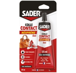 Colle contact néoprène multi-usages - gel - transparent -  125 mL