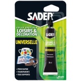 Colle universelle loisirs et décoration - gel - transparent - 30 mL