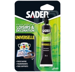Colle universelle loisirs et décoration - gel - transparent - 30 mL