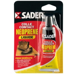 Colle contact néoprène multi-usages - liquide - transparent - 55 mL