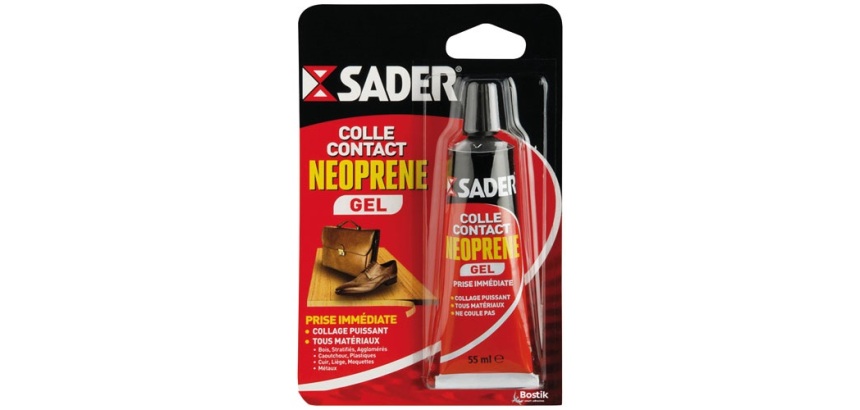 Colle contact néoprène multi-usages gel transparent 55 ml