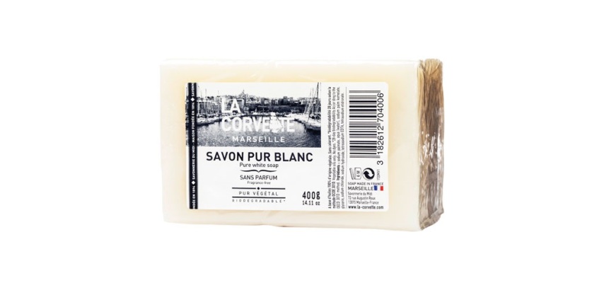 Savon pur blanc - huiles végétales - 400 g