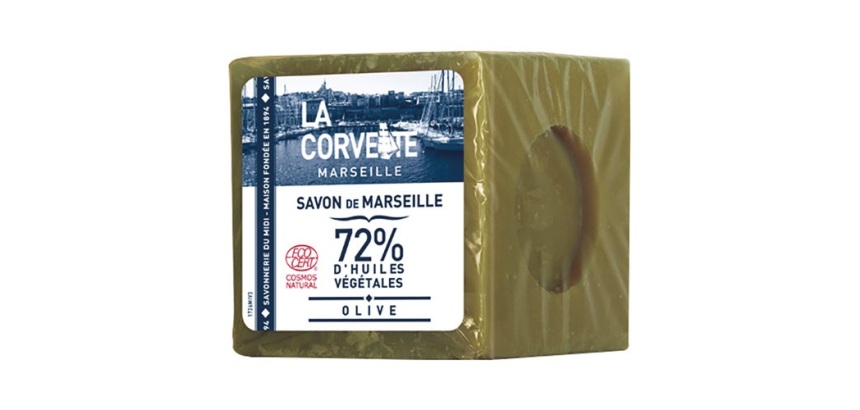 Cube de savon de Marseille - olive - 500 g - sous film