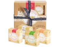 Coffret - pavés Marseillais - douceur Bio- comprenant 4 savonettes