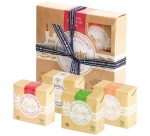 Coffret - pavés Marseillais - douceur Bio- comprenant 4 savonettes