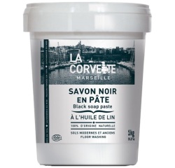 Savon noir en pâte à l’huile de lin - 1 Kg