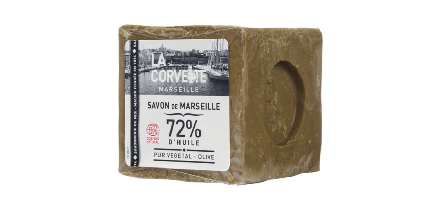Cube de savon de Marseille - olive - 300 g- sous film