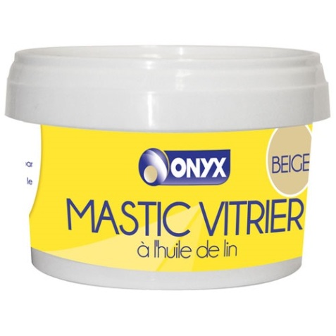 Mastic vitrier à l'huile de lin - 500 g - beige