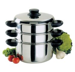 Combiné vapeur inox 20 cm 3 corps