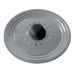 Couvercle inox avec trou vapeur - Diamètre 22/26 cm