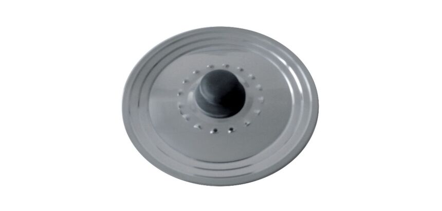 Couvercle inox avec trou vapeur - Diamètre 22/26 cm