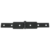 Charnière à congés - bout carré - L : 200 mm - 100 x 30 x 2.5 mm - noir