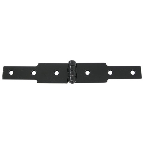Charnière à congés - bout carré - L : 200 mm - 100 x 30 x 2.5 mm - noir