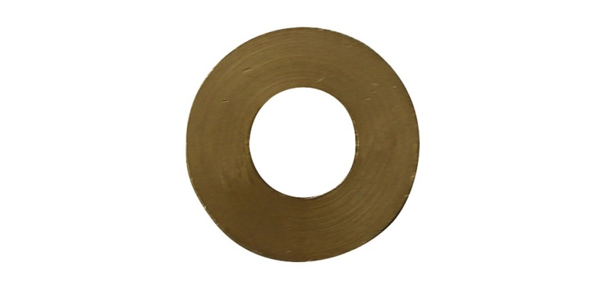 Bague de paumelle - Ext D11 - Int D6.1 - ép.1.75 mm - laiton - lot de 6