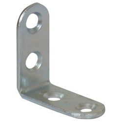 Equerre chaise têtes rondes - zingué blanc - 15 x 2 x 30 mm - sachet de 25