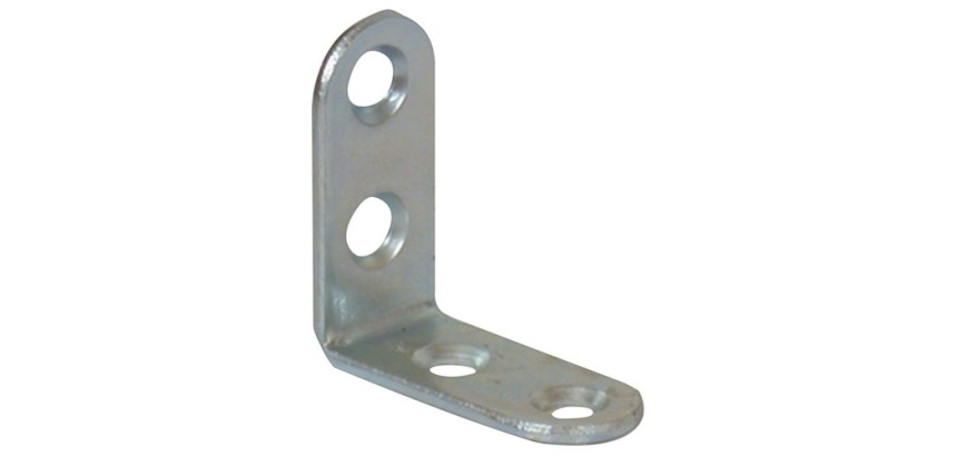 Equerre chaise têtes rondes - zingué blanc - 15 x 2 x 30 mm - sachet de 25