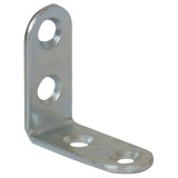 Equerre chaise têtes rondes - zingué blanc - 15 x 2 x 60 mm - sachet de 25