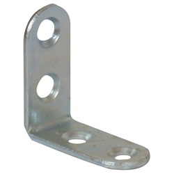 Equerre chaise têtes rondes - zingué blanc - 15 x 2 x 60 mm - sachet de 25