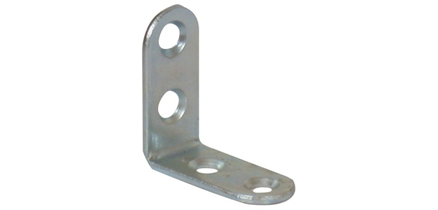 Equerre chaise têtes rondes - zingué blanc - 15 x 2 x 60 mm - sachet de 25