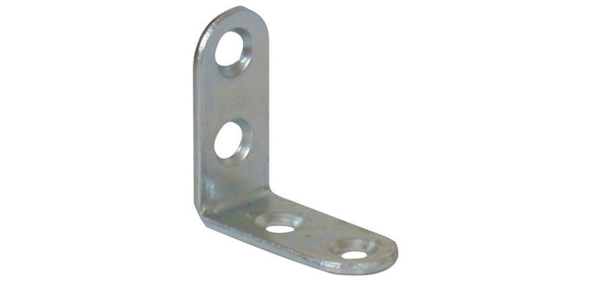 Equerre chaise têtes rondes - zingué blanc - 15 x 2 x 60 mm - sachet de 25