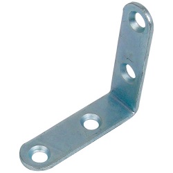 Equerre de chaise - L : 70 mm - L : 70 mm - 16 x 2 mm - galva