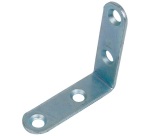 Equerre chaise têtes rondes - zingué blanc - 16 x 2 x 80 mm - sachet de 25