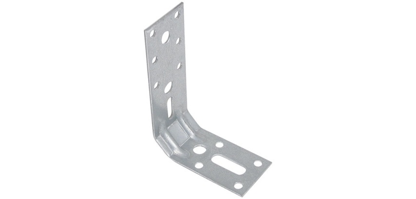Equerre tronquée renforcée - angle 45° - L : 100 mm - 70 x 35 x 2 mm - 10 t