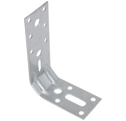 Equerre tronquée renforcée - angle 45° - L : 140 mm - 70 x 35 x 2 mm - 10 t