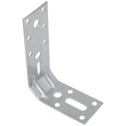 Equerre tronquée renforcée - angle 45° - L : 140 mm - 70 x 35 x 2 mm - 10 t
