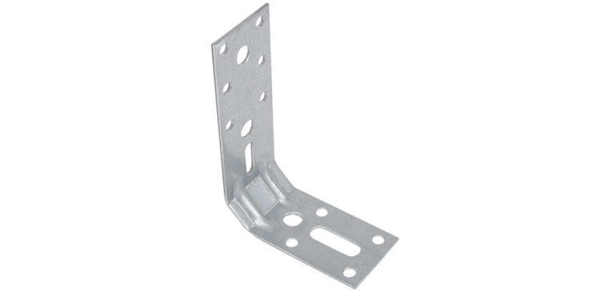 Equerre tronquée renforcée - angle 45° - L : 140 mm - 70 x 35 x 2 mm - 10 t