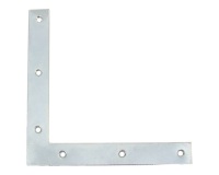 Equerre fenêtre têtes carrées - 22 x 2 mm - L : 120 mm - zingué blanc