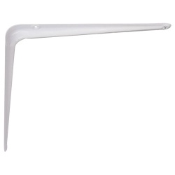 Console emboutie acier - L : 125 mm - H : 100 mm - blanc