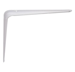 Console emboutie acier - L : 250 mm - H : 200 mm - blanc