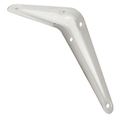 Console emboutie acier - L : 400 mm - H : 350 mm - blanc