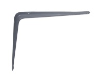 Console emboutie acier - L : 150 mm - H : 125 mm - gris