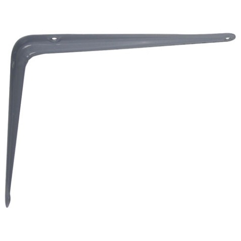Console emboutie acier - L : 150 mm - H : 125 mm - gris