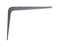 Console emboutie acier - L : 200 mm - H : 150 mm - gris