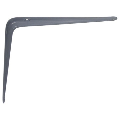 Console emboutie acier - L : 350 mm - H : 300 mm - gris
