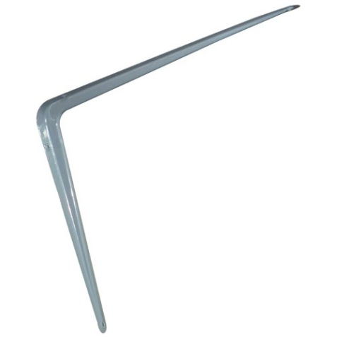 Console emboutie acier - L : 400 mm - H : 350 mm - gris