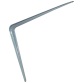 Console emboutie acier - L : 400 mm - H : 350 mm - gris