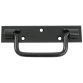 Poignée sur platine bouts carrés - L : 140 mm - noir