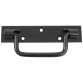 Poignée sur platine bouts carrés - L : 160 mm - noir